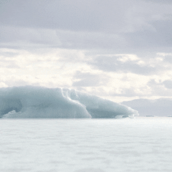 Svalbard Iceberg Landscape GIF