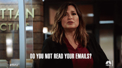 Svu Did You Not Read My Emails Mail GIF