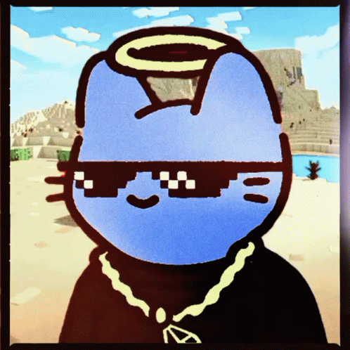 Swag Angel Smurf Cat Meme GIF
