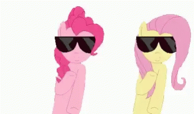 Swag Pink Fluffy Unicorns Dancing On Rainbows GIF