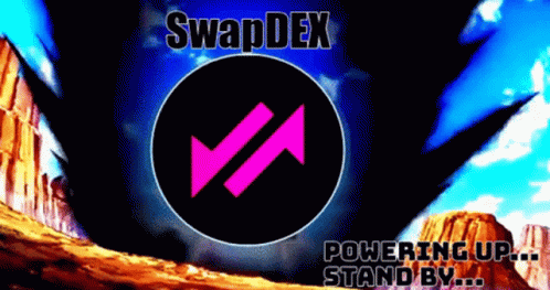 Swapdex Poster With Pink Arrow in Circle