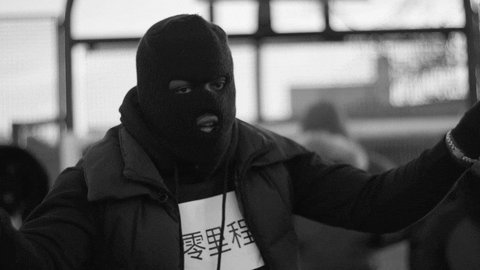 Swarmz Wearing Ski Mask Signing No GIF