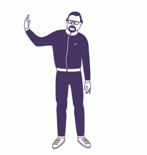 Sweater Guy Does Wave Break Dance GIF