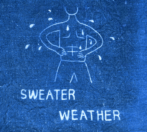 Sweater Weather Blue Animation GIF