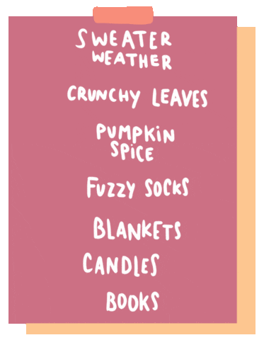 Sweater Weather Pink Checklist GIF