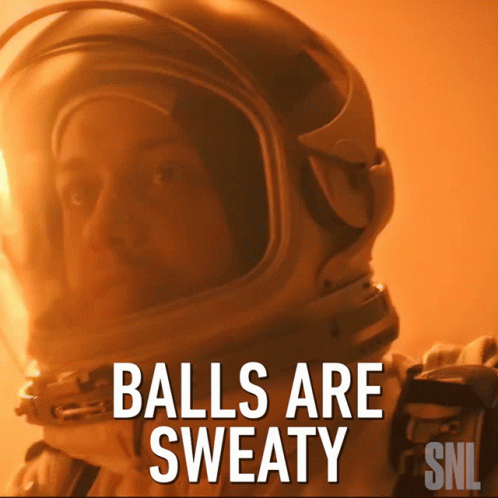 Sweating Balls Astronaut Meme GIF