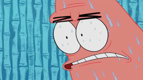 Sweating Cartoon Character GIF