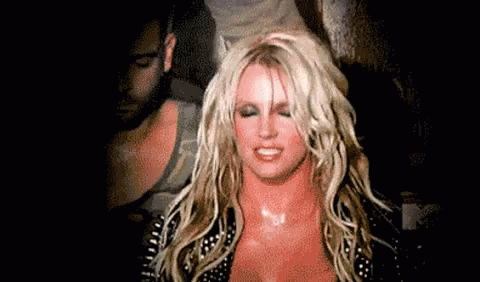 Sweaty Britney Spears GIF