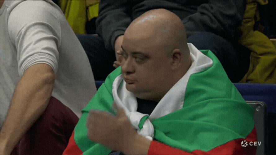 Sweaty Bulgarian Fans GIF