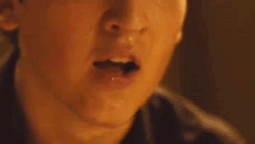 Sweaty Man Face and Eyes