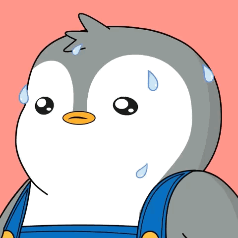 Sweaty Penguin Cartoon