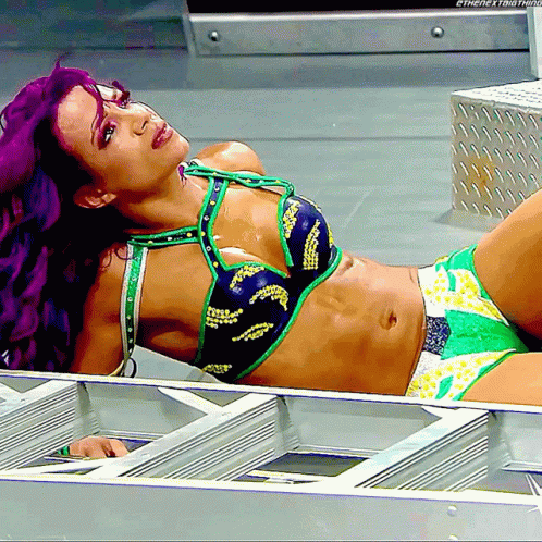 Sweaty Sasha Banks Wwe GIF
