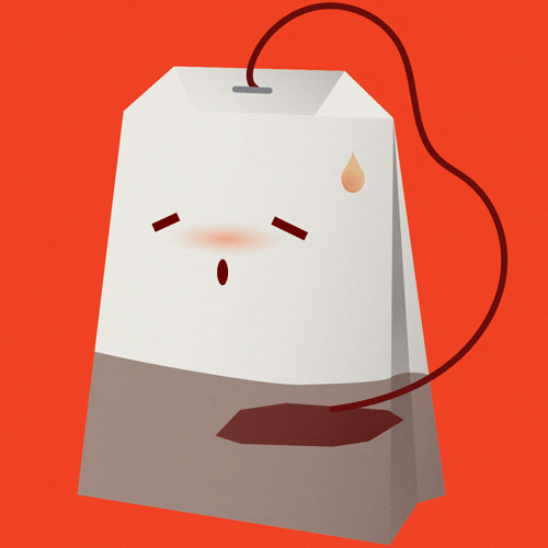Sweaty Tea Bag Fanning Itself GIF