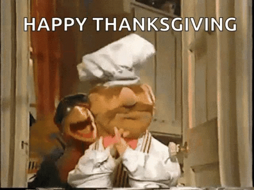 Swedish Chef Animated Happy Thanksgiving GIF