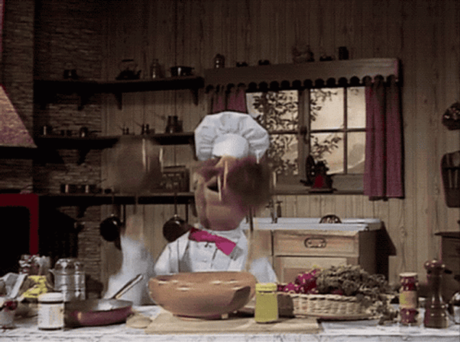 Swedish Chef Throwing The Pots GIF