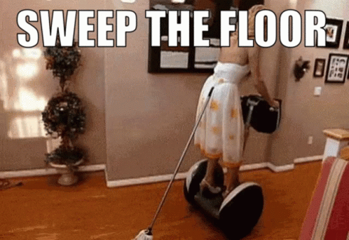 Easily Sweep The Floor GIF