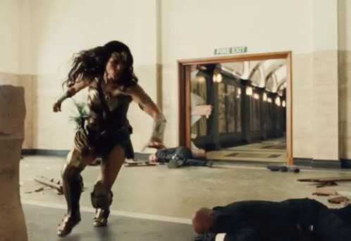 Sweep The Leg Wonder Woman Gal Gadot GIF