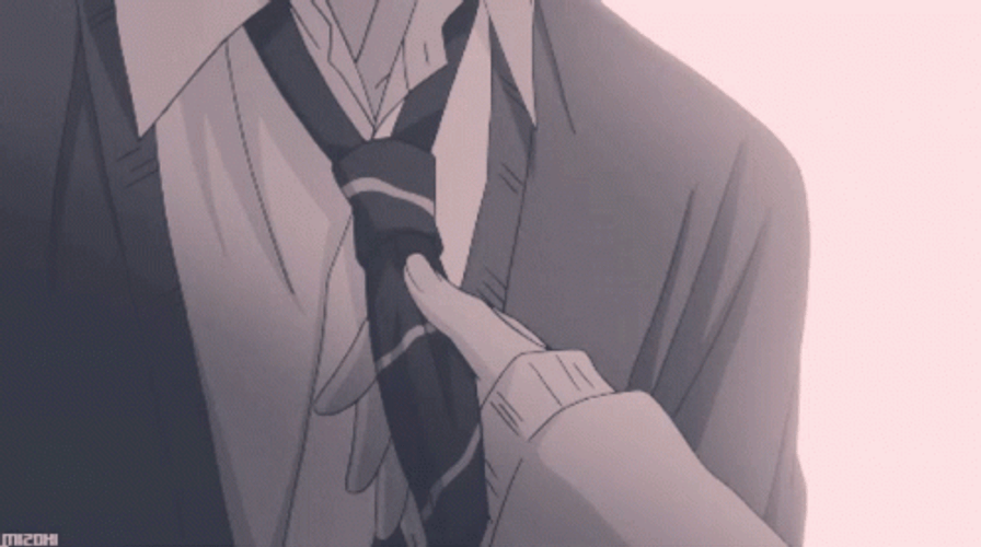 Sweet Anime Couple Kissing GIF