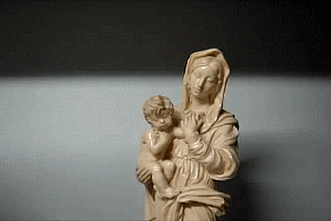 Sweet Baby Jesus Mama Mary Statue Maple Syrup GIF