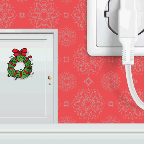 Sweet Baby Monkey Peeking Merry Christmas GIF