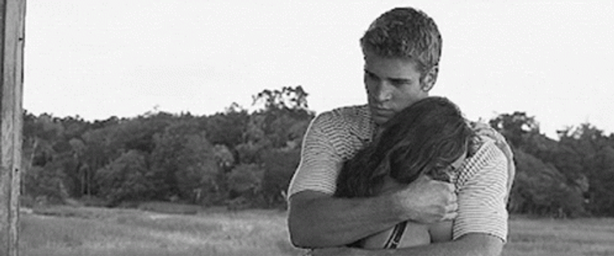 Sweet Boyfriend And Girlfriend Comfort Hugs GIF