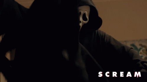 Sweet Caroline Scream Masked Movie GIF