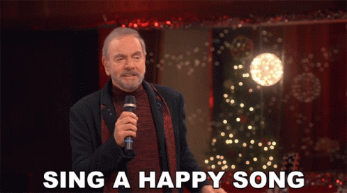 Sweet Caroline Sing A Happy Song GIF