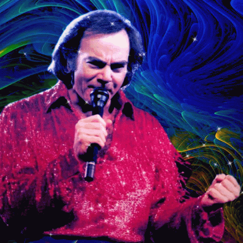 Sweet Caroline Sparkle Neil Diamond GIF