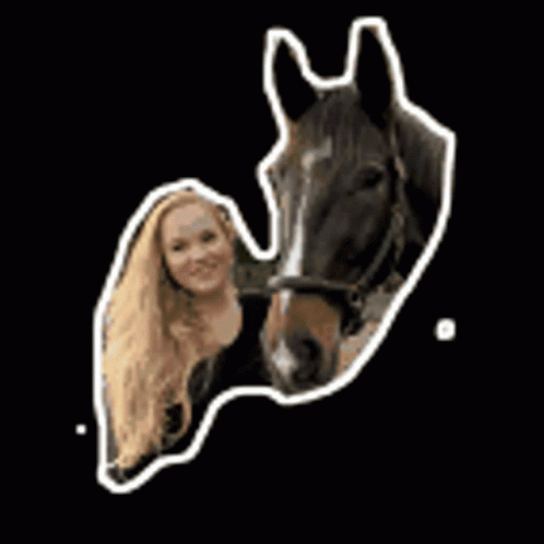Sweet Caroline With Her Horse GIF
