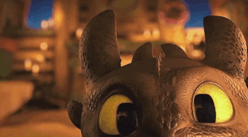 Sweet Close Up Look Toothless Meme GIF