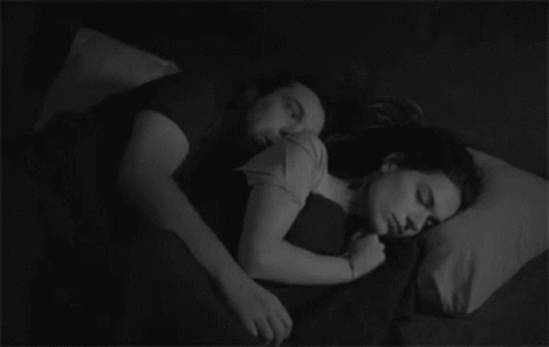 Sweet Couple Black And White Snuggles GIF
