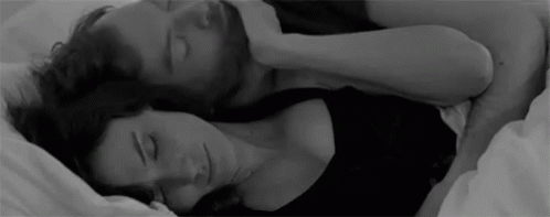 Sweet Couple With Morning Hugs GIF