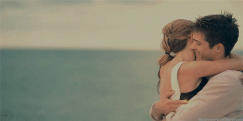 Sweet Couples Hugging Spinning Around GIF
