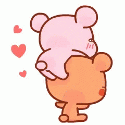 Sweet Cuddle Bear Animation GIF