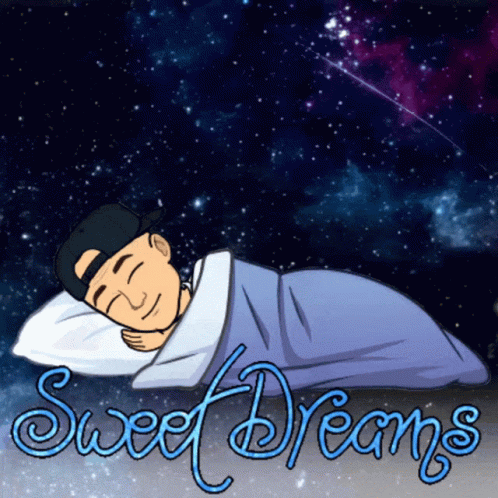 Sweet Dreams Boy Animated Stars GIF