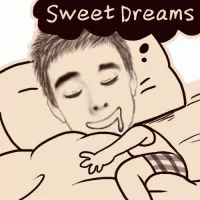 Sweet Dreams Dreaming Drooling GIF