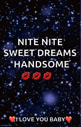 Sweet Dreams Handsome I Love You Baby GIF
