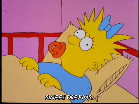 Sweet Dreams Maggie Simpson GIF
