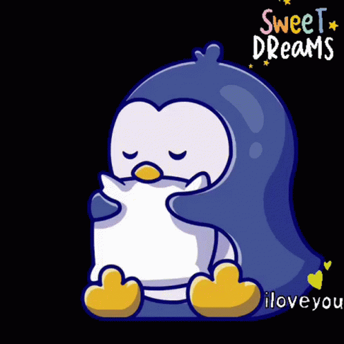 Sweet Dreams Penguin GIF
