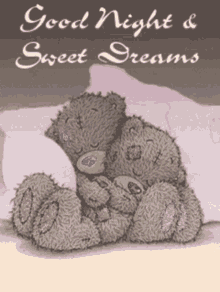 Sweet Dreams Sleeping Teddy Bears GIF