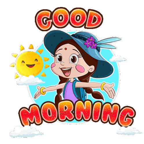 Sweet Good Morning Chutki GIF