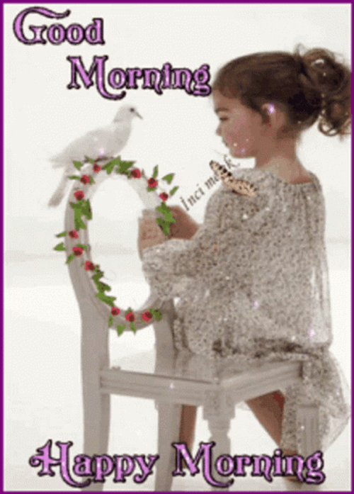 Sweet Good Morning Little Girl GIF