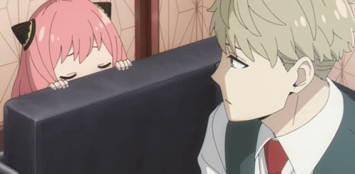 Sweet Loid Forger Comforting Anya GIF