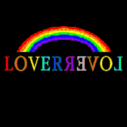 Sweet Love Lover Rainbow Text GIF