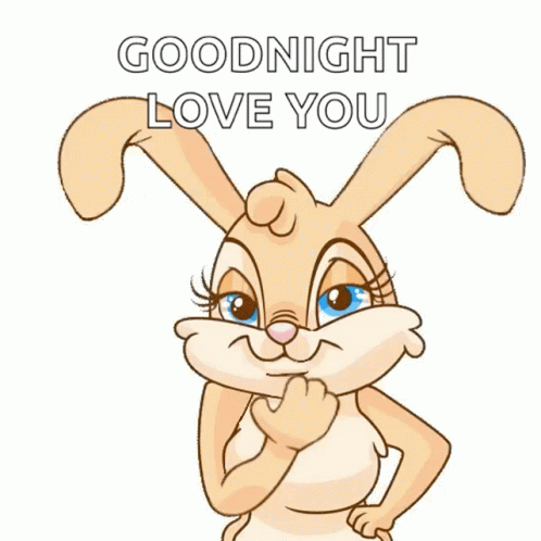 Sweet Love Rabbit Dobranoc GIF