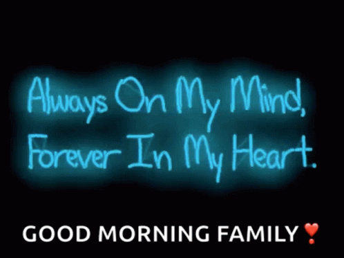 Sweet Message Good Morning Family GIF