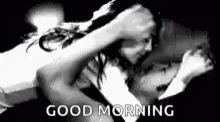 Sweet Morning Kisses Couple GIF