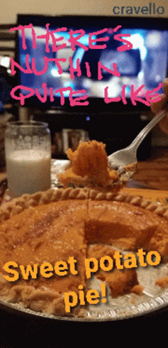 Sweet Potato Pie Being Eaten