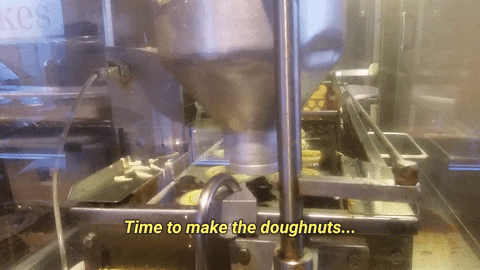 Sweet Process Time To Make The Donuts GIF