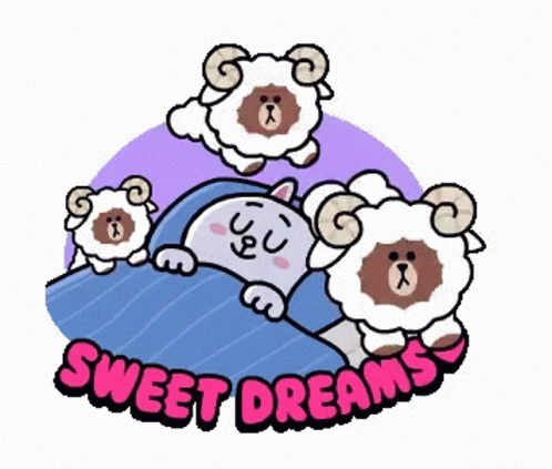 Sweet Sheep Jumping Dreams GIF
